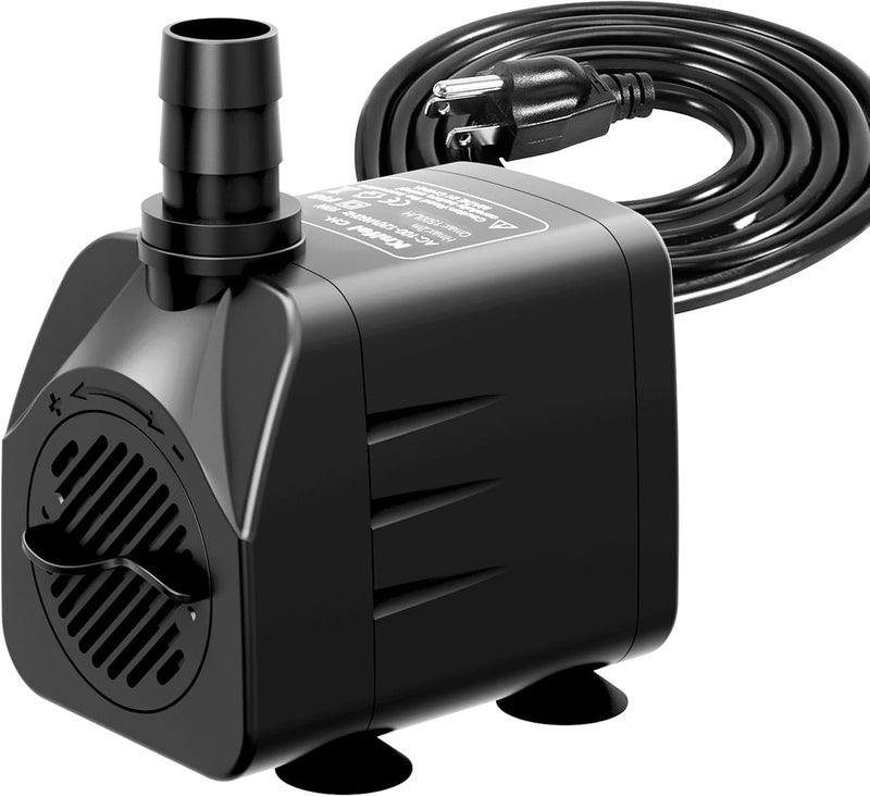 Knifel Submersible Pump 400GPH with AUTO-Shut-Off 6.5ft High Lift for Fountains, Hydroponics, Ponds, Aquariums & More - Image 1